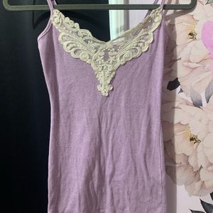 Purple cute tank top